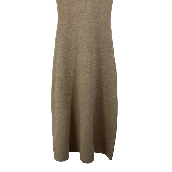 ZARA Sleeveless Sweater Dress Camel Tan Beige Brown Knit Size Small D22 - Picture 6 of 8